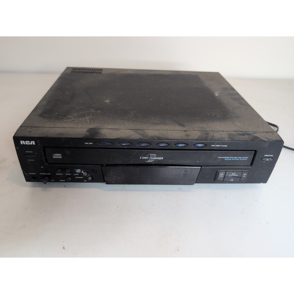 RCA RP-8070D 5 Disc CD Changer Player Vintage Tested No Remote Optical